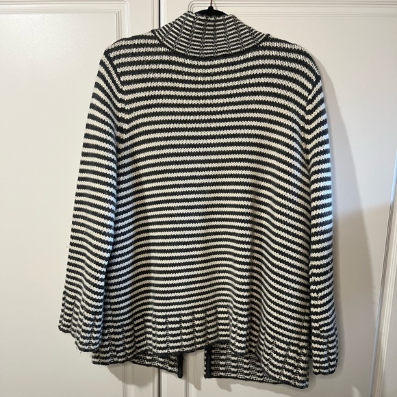 Vintage Talbots Wool Angora Blend Striped Thick Sweater - Picture 10 of 14